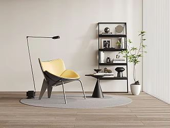 Leisure chair side corner 3d model