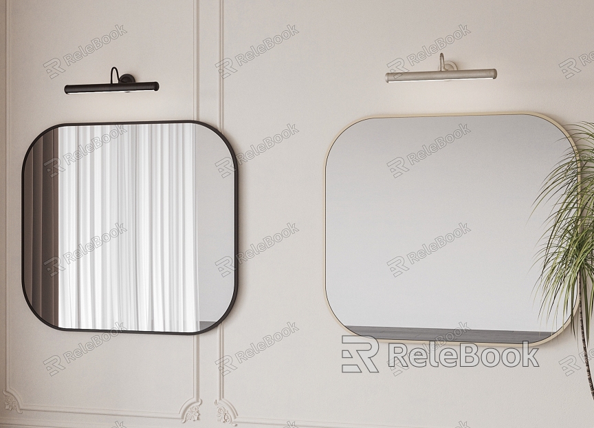 Modern wall mirror combination model