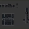 Detailed Industrial Machinery 3D Model With Processing Platform And Conveyor System
