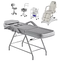 Portable Professional Massage Table With Foldable Metal Frame And Beauty Trolleys