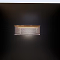 Modern Rectangular Ceiling Light With Stylish Grille Design And Soft Illumination