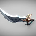 Big Sword Big Sword Hand-painted Big Sword Cartoon Big Sword Dragon Slayer Big Sword Magic Big Sword Magic Big Sword Magic Dragon Big Sword Low Face Number Low Model Simple Model Style 3d model