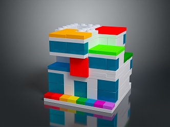 Modern Lego toys Lego house toys children's toys 3d model