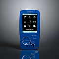 Sony Blue Portable Computer Device With Media Player Screen And Control Buttons 3d model