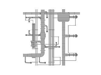 Modern Piping 3d model