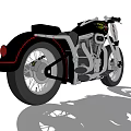 Modern Motorcycle 3d model