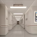 Modern Hospital Outpatient Clinic Reception With Curved Desk