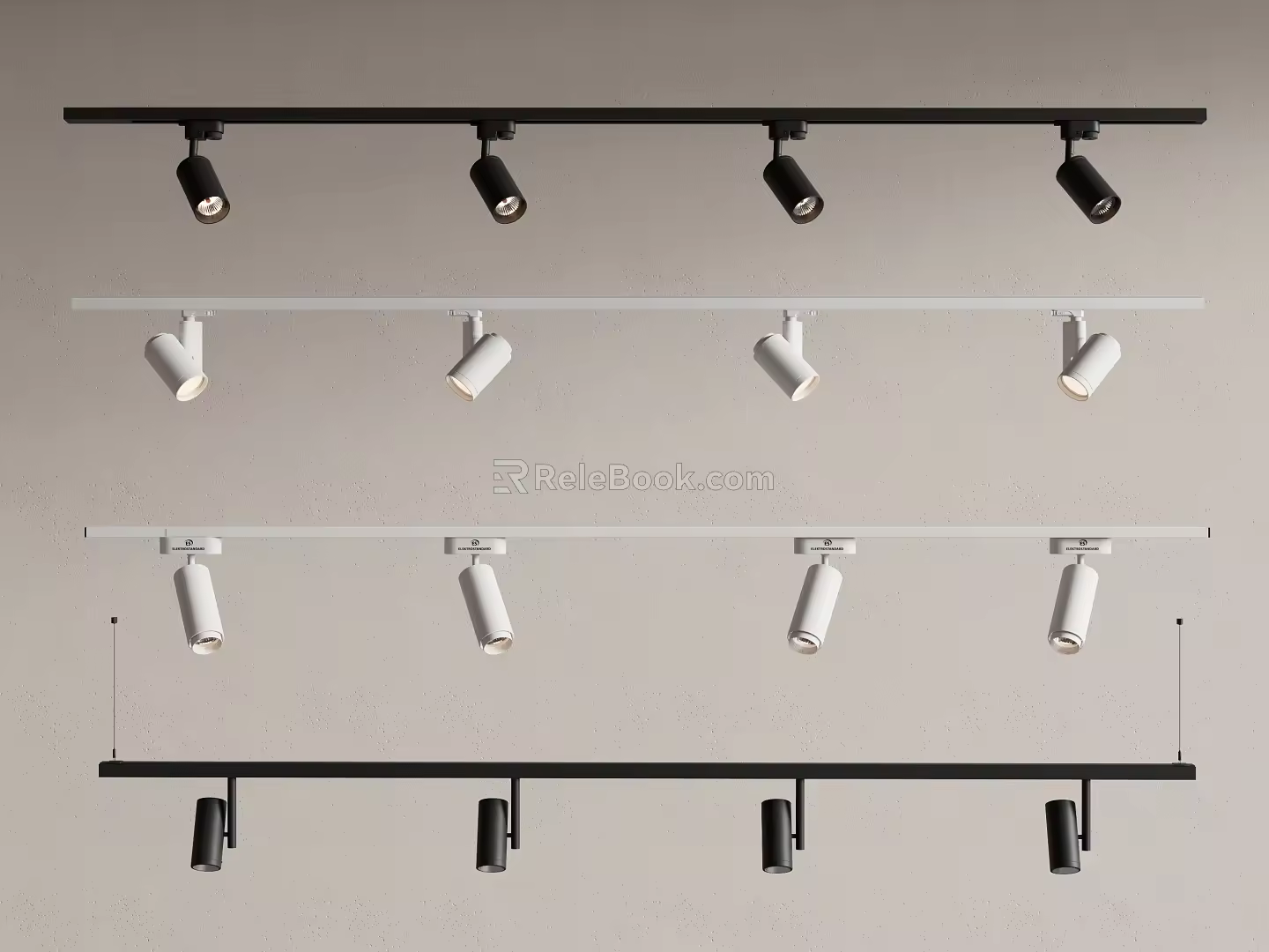 Modern downlight spotlight track downlight spotlight open-mounted downlight spotlight steering 3d model