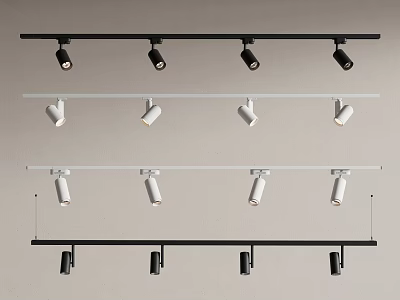 Modern downlight spotlight track downlight spotlight open-mounted downlight spotlight steering 3d model