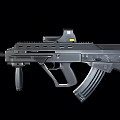 Modern Tactical Assault Rifle With Black Finish Detachable Magazine And Ergonomic Design