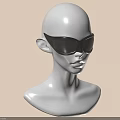 Stylish Decorative Accessory Figurine Set With Mannequin Head And Sunglasses For Home Decor