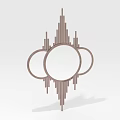Modern Decorative Wall Hanging With Circular Center And Radial Lines Design