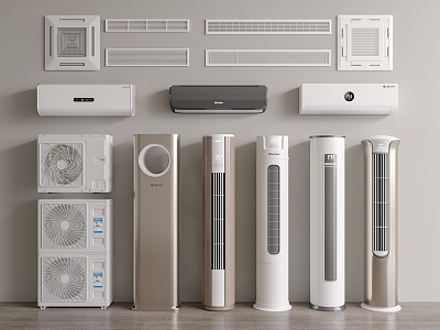 modern air conditioning 3d model