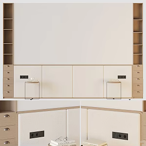 Bedside background 3d model
