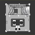 Tall Industrial Metal Equipment Structure With Platform Base And Support Framework