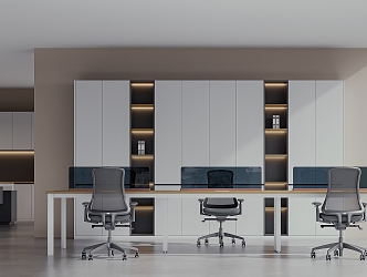 Open office area 3d model