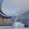Modern Hall 3d model