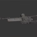 Heavy Industrial Machinery With Conveyor Belt Mechanical Arm And Metal Frame
