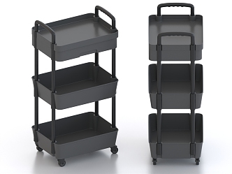 Multifunctional Cart Multifunctional Shelf Cart Storage Rack 3d model