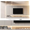 Modern TV Wall Design With Gray Wooden Panels LED Lighting And Decorative TV Console