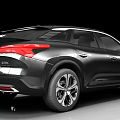 Sleek Black Modern SUV Featuring Streamlined Design Alloy Wheels And LED Headlights