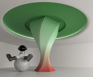 Modern Column 3d model
