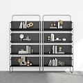 Modern Bookshelf Floor Bookshelf Storage Rack Display Rack Decorative Shelf Bookshelf 3d model