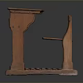 Sturdy Wooden Children's Study Table With Lower Shelf For Kids Room And Play