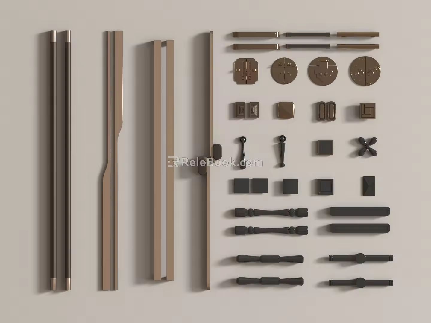 Modern handle cabinet handle 3d model