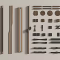 Modern handle cabinet handle 3d model