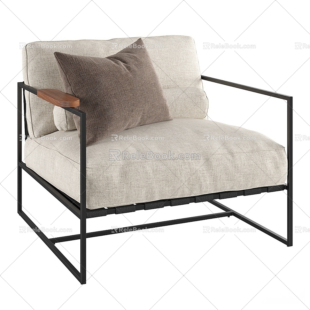 Modern Single Sofa 3d model