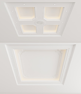 European-style ceiling 3d model