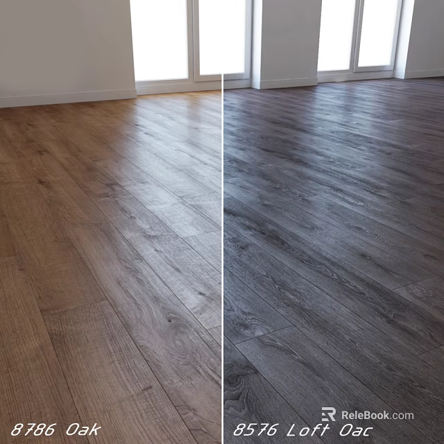 Light And Dark Wooden Flooring Options For Modern Interior Design 3d model