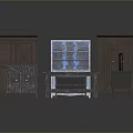 Various Vintage Wooden Furniture Collection With Cabinets Tables And Storage Units