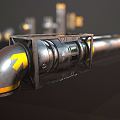 INDUSTRIAL LOFT PIPE SCI-FI PIPE 3d model