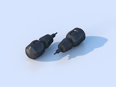 Black Industrial Hardware Tools Connectors Mechanical Fittings for Machinery Use High Quality Durable Design 3d model