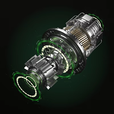 Science Fiction Motor Motor Electric Business 3d model Science Fiction Motor Motor Electric Business 3d model