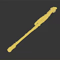Handcrafted Wood And Stone Decorative Stick Featuring Natural Grain And Smooth Surface Texture