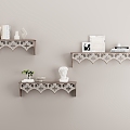 European-style Wall Shelf Wall Decoration Ornaments 3d model