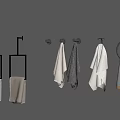 Modern towel rack 3d model