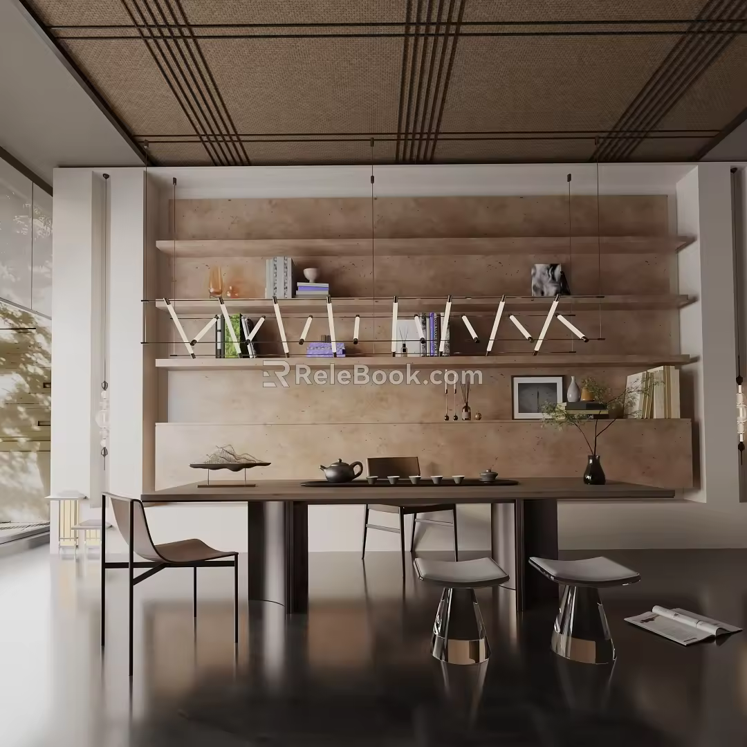 Modern table combination 3d model