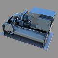 Industrial Equipment With Motor Piping Control Cabinet And Steel Base Frame Structure
