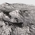 Rugged Natural Mountain Terrain With Visible Rock Textures And Undulating Surface Features