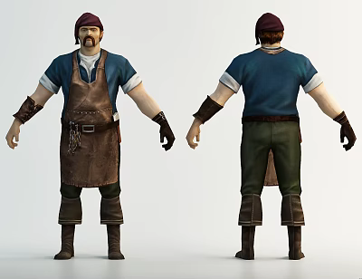 Modern Game Characters 3d model