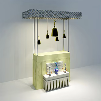 Modern Bell Western Region Decoration 3d model