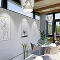 Modern Glass Pavilion with Transparent Walls and Garden Surroundings for Outdoor Leisure