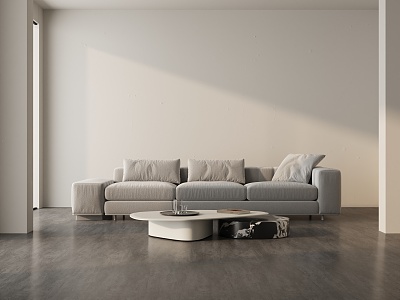 Three-seat sofa 3d model