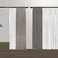Modern Minimalist Curtains With Dual Layer Velvet Sheer In White Beige Gray For Interior Room Wooden Floor