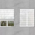 Modern Roman Shades Window Design For Home Interior With Natural Light