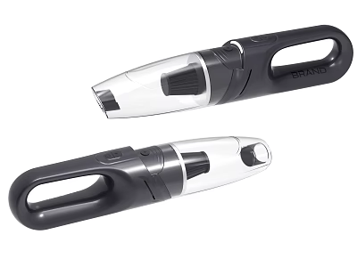 Two Handheld Vacuum Cleaners With Ergonomic Design 3d model